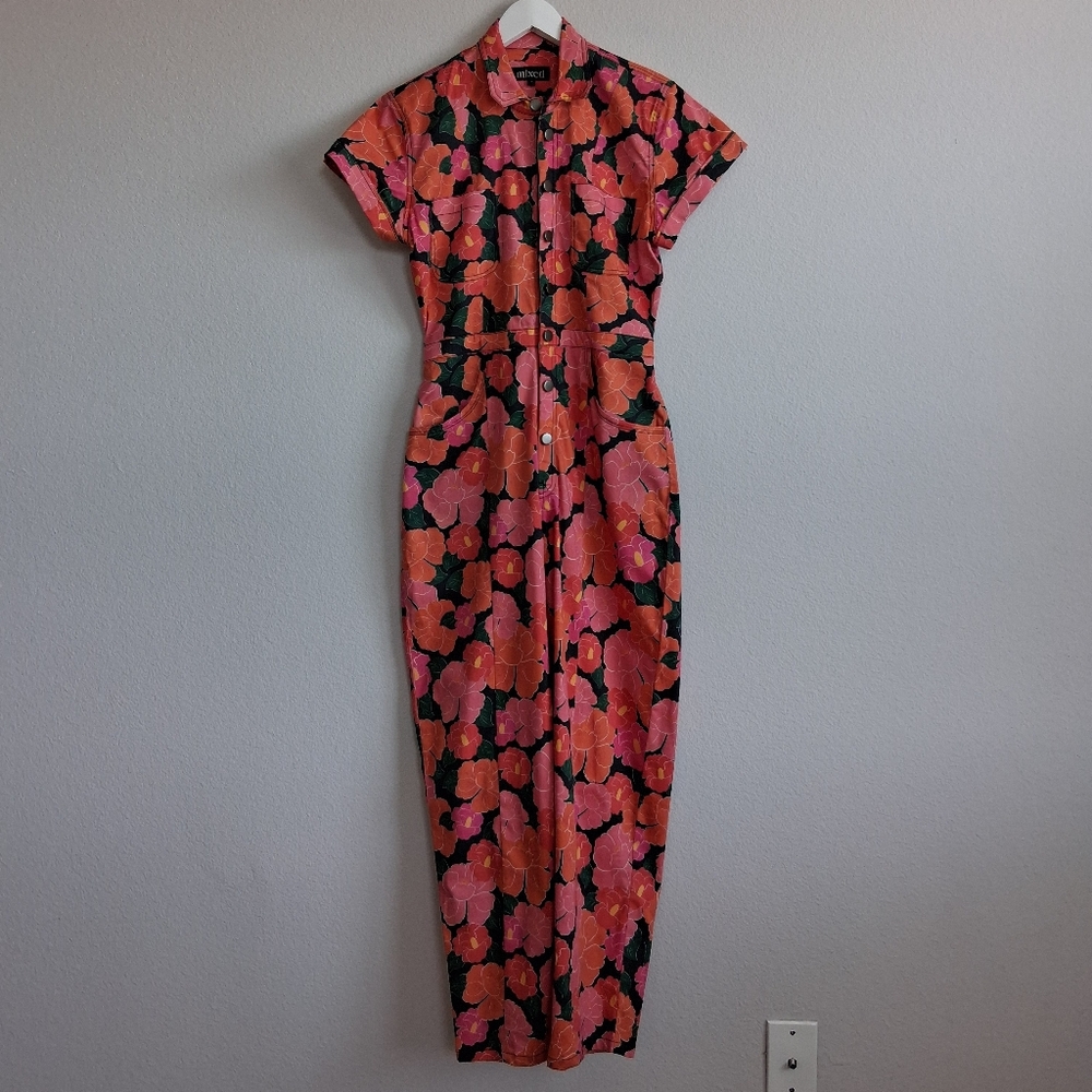 Mixed By Nasrin The Classic Jumpsuit In Ruby - Picture 5 of 16